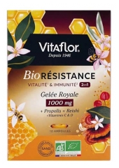 Vitaflor Gel&eacute;e royale 1000 mg BioR&eacute;sistance 10 Jours 10 Ampoules 