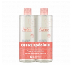 Av&egrave;ne Essentiel Eau Micellaire D&eacute;maquillante Visage & Yeux Sensibles 2 x 400 ml