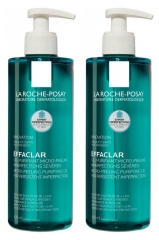La Roche-Posay Effaclar Gel Purifiant Micro-Peeling Lot de 2 x 400 ml