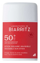 Laboratoires de Biarritz Stick Solaire Invisible Visage L&egrave;vres & Zones Sensibles SPF50+ 10 g