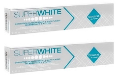 Superwhite Lot de 2 x 75 ml Dentifrice Blanchissant & Anti-Plaque Original au Fluor