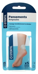 Stentil Pansements Ampoules - Grand Format - x5 Unit&eacute;s