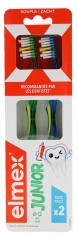 Elmex Anti-Caries Junior Brosse &agrave; Dents 6-12 Ans Duo