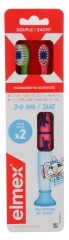 Elmex 2 Brosses &agrave; Dents Souple de 3 &agrave; 6 Ans