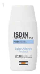 Isdin FotoUltra 100 Solar Allergy Protect Peau Sensible au Soleil SPF50+ 50 ml