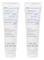 Korres Yaourt Grec Cr&egrave;me Moussante Nettoyante enrichie en probiotiques Lot de 2 x 150 ml