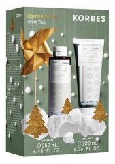 Korres Gel Douche Th&eacute; &agrave; la Menthe 250 ml + Lait Corps Coffret