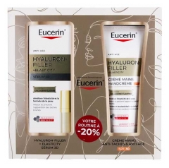Eucerin Hyaluron-Filler + Elasticity S&eacute;rum 3D Anti-&Acirc;ge 30 ml + Hyaluron-Filler + Elasticity Cr&egrave;me Mains Anti-Taches SPF30 75 ml