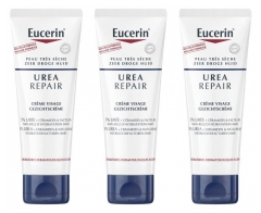 Eucerin UreaRepair Cr&egrave;me pour le visage 5% Ur&eacute;e 50ml Lot de 3