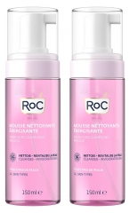 RoC Mousse Nettoyante &Eacute;nergisante Lot de 2 x 150 ml