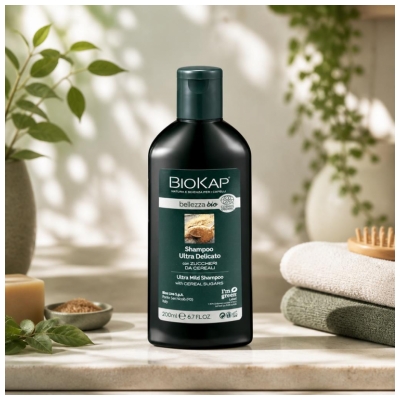Biokap Bellezza Shampoing Ultra Délicat Tous Type de Cheveux Bio 200 ml