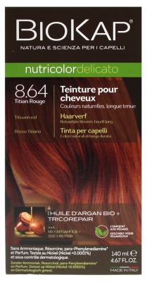 Biokap Nutricolor Delicato Coloration Permanente - Coloration : 8.64 Titian Rouge