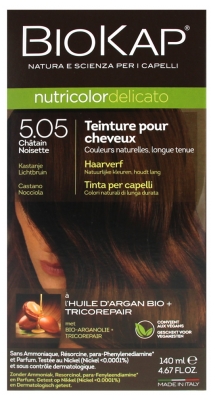 Biokap Nutricolor Delicato Coloration Permanente - Coloration : 5.05 Châtain Noisette