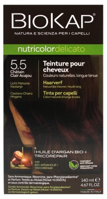 Biokap Nutricolor Delicato Coloration Permanente - Coloration : 5.5 Châtain Clair Acajou