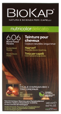 Biokap Nutricolor Delicato Coloration Permanente - Coloration : 6.06 Blond Foncé Havana