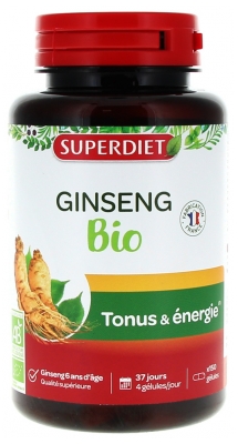 Superdiet Ginseng Tonus & Énergie Bio 150 Gélules