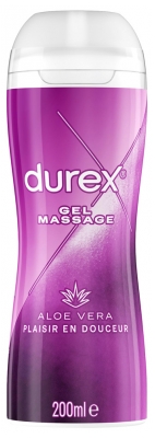 Durex Massage Gel et Lubrifiant Douceur Aloe Vera 200 ml