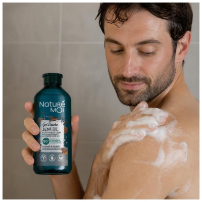 Naturé Moi Gel Douche 3en1 Cèdre et Poivre Noir Tous Types de Peaux 250 ml