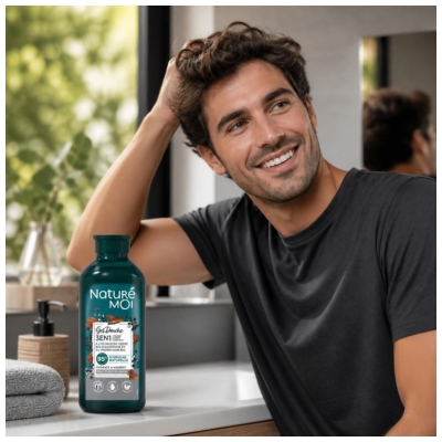 Naturé Moi Gel Douche 3en1 Cèdre et Poivre Noir Tous Types de Peaux 250 ml
