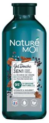 Naturé Moi Gel Douche 3en1 Cèdre et Poivre Noir Tous Types de Peaux 250 ml