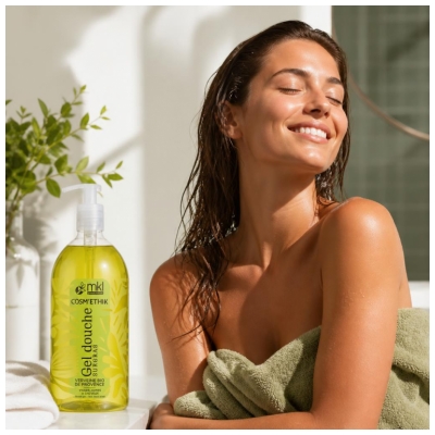 MKL Green Nature Cosm'Ethik Gel Douche Surgras Verveine Cors et Cheveux 1 Litre