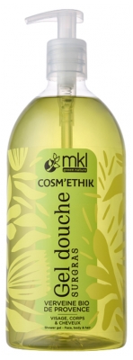 MKL Green Nature Cosm'Ethik Gel Douche Surgras Verveine Cors et Cheveux 1 Litre