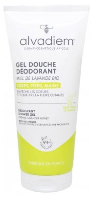Alvadiem Gel Douche Déodorant Corps Pieds Mains 200 ml