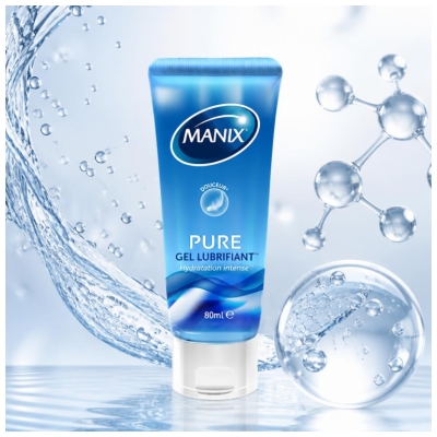 Manix Pure Gel Lubrifiant Hydratation Intense 80 ml