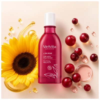 Melvita L'Or Rose Huile Sèche Fermeté Bio 50 ml