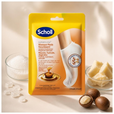 Scholl ExpertCare Masque Pieds au Miel de Manuka