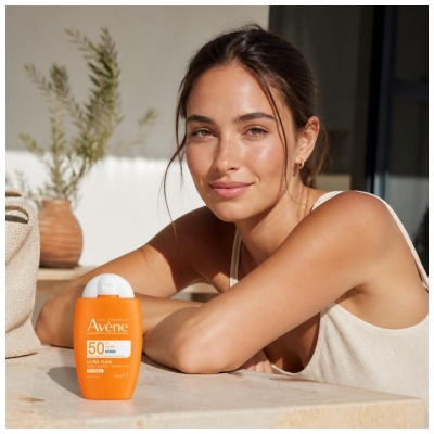Avène Solaire Ultra Fluid Invisible Visage Peaux Sensibles SPF50 50 ml