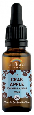 Biofloral 10 Crab Apple Pommier Sauvage Compte Gouttes Bio 20 ml Fleur de Bach