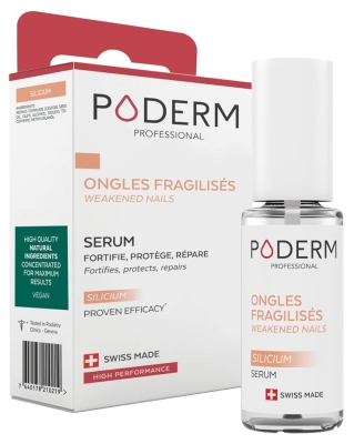 Poderm Sérum Silicium Ongles Fragilisés 8 ml