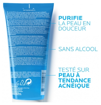 La Roche-Posay Effaclar Gel Moussant Purifiant Peaux Grasses Acnéiques 200 ml