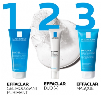 La Roche-Posay Effaclar Gel Moussant Purifiant Peaux Grasses Acnéiques 200 ml