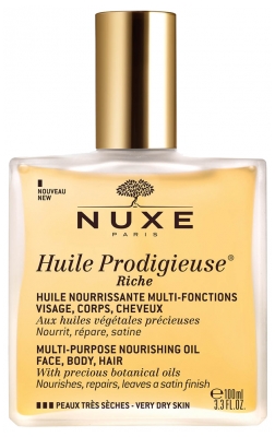 Nuxe Huile Sèche Prodigieuse Riche Multi-Fonctions 100 ml