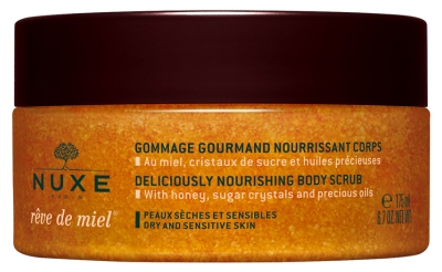Nuxe Rêve de Miel Gommage Gourmand Nourissant Corps (Peaux Sèches et Sensibles) 175 ml