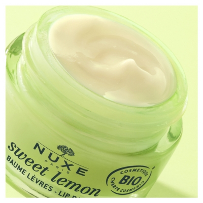 Nuxe Sweet Lemon Baume Lèvres Sèches ou Fragilisées Bio 15 g
