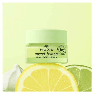 Nuxe Sweet Lemon Baume Lèvres Sèches ou Fragilisées Bio 15 g