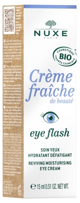 Nuxe Crème Fraîche de Beauté Eye Flash Soin Yeux Hydratant Défatigant Bio 15 ml