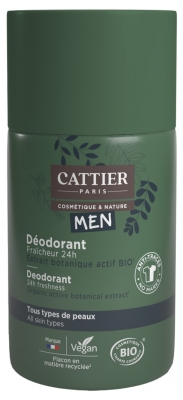 Cattier Men Déodorant Fraîcheur Roll-On Bio 50 ml