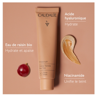 Caudalie Vinocrush Crème Hydratante Teintée 30 ml - Teinte : Teinte 4