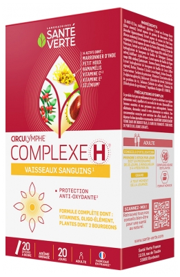 Santé Verte Circulymphe Complexe H Sticks 20 Unités