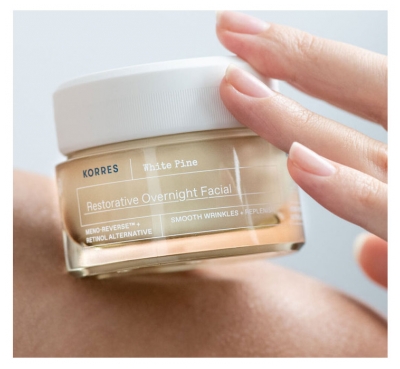 Korres Pin Blanc Crème Nuit Régénérante Peaux Sensibles 40 ml