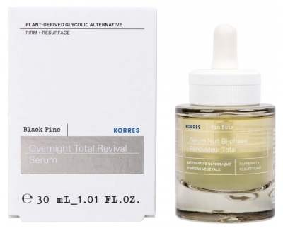 Korres Pin Noir Sérum Nuit Bi-Phasé Rénovateur Total 30 ml
