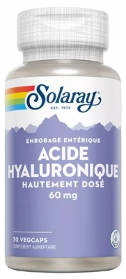 Solaray Acide Hyaluronique Hd 60 mg - 30 Caps. Vég.