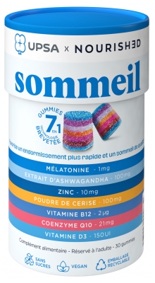 UPSA X Nourished Gummies 7 en 1 Sommeil