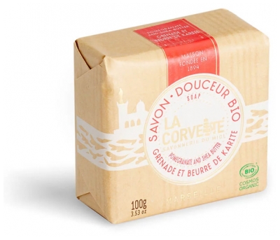 Savon Bio Doux à la Grenade et Beurre de Karité 100g