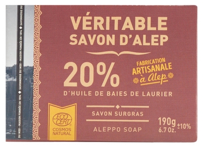 La Corvette Savon Solide d'Alep Bio 190 g