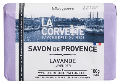 Savon de Marseille à la Lavande Naturelle 100g
